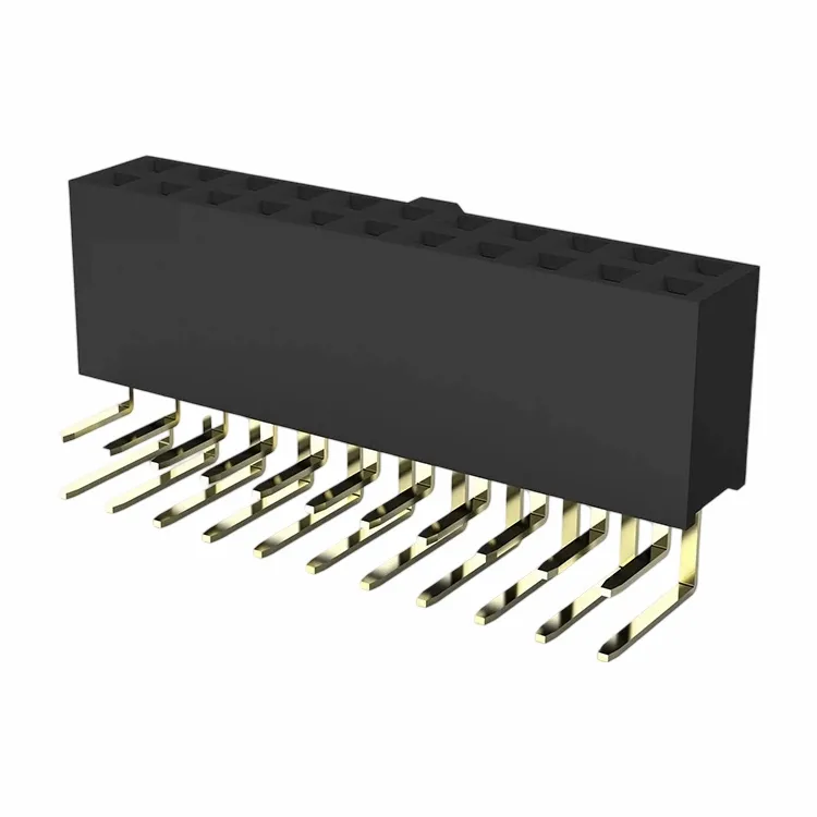 2,54 mm ženská hlavička dvojitý rad pravý uhlový typ typu y