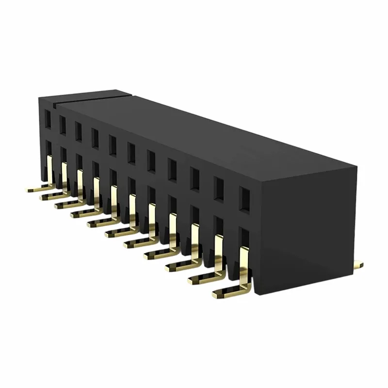 2,54 mm ženská hlavička dvojitý rad bočný záznam SMT U Typ