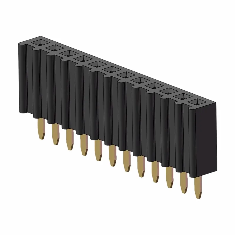 2,54 mm ženská hlavička Jednokradový rovný o typ 1